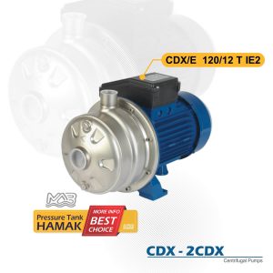 الکتروپمپ سانتریفوژ استیل 3 فاز ابارا CDX/E 120-12T IE2